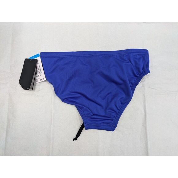 TYR Mens Boys Durafast Elite Racer Brief Royal Blue Size 30 NWT - Picture 2 of 6